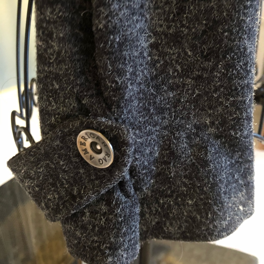 American Rag Peacoat Heather Grey Detachable Hood - Picture 3 of 8